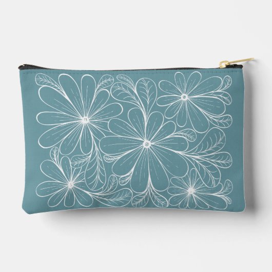 Speelse Petals Rits Pouch Etui (Achterkant)