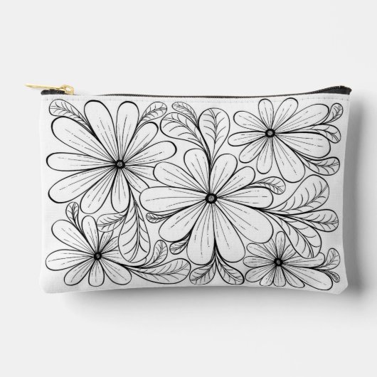Speelse Petals Rits Pouch Etui (Voorkant)