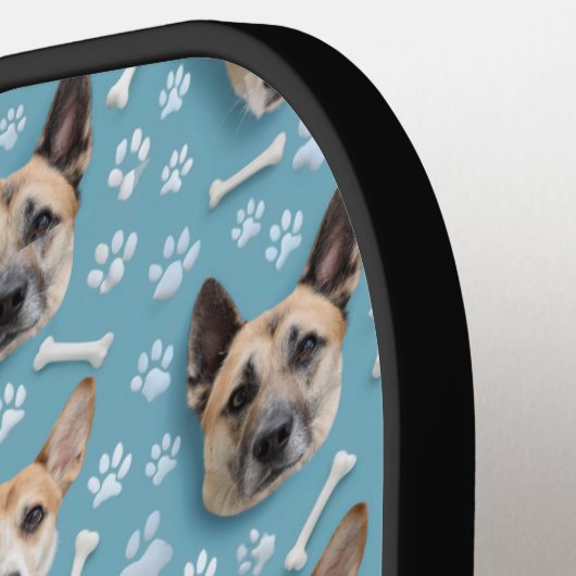 Speelse Pickleball Paddles: gepersonaliseerde hond Paddle (Links Detail)