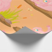 Speelse Pig in Mud Funny Boerderij Animal Cadeaupapier