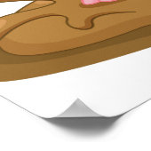 Speelse Pig in Mud Funny Boerderij Animal Poster (Hoek)