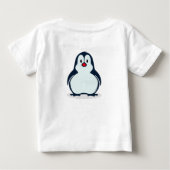 Speelse Pinguïn Baby T-Shirt (Achterkant)