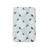 Speelse Pinguïns Glijden op Sneeuwpatroon Badmat (Voorkant Verticaal)