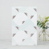 Speelse Pinguïns Glijden op Sneeuwpatroon Briefpapier (Staand voorkant)