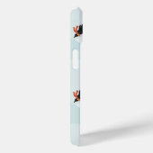 Speelse Pinguïns Glijden op Sneeuwpatroon Case-Mate iPhone Case (Achterkant / Rechts)