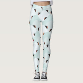 Speelse Pinguïns Glijden op Sneeuwpatroon Leggings