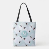 Speelse Pinguïns Glijden op Sneeuwpatroon Tote Bag (Achterkant)