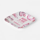 Speelse Pink Pool Party Summer Girl's Birthday Papieren Bordje (Gebogen)