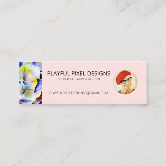 Speelse Pixel Design Visitekaartje (Voorkant)