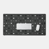 Speelse pixels Controleer het grijze zwarte patroo Bureaumat (Keyboard & Muis)