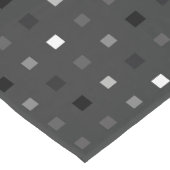 Speelse pixels Controleer het grijze zwarte patroo Korte Tafelloper (Hoek)