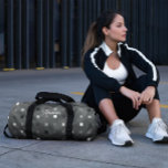 Speelse pixels Controleer het grijze zwarte patroo Plunjezak<br><div class="desc">Deze zwart-grijze speelse pixel naadloze patroon en duffle bag ontwerp zijn perfect voor het dragen van uw sportschool garderobe.</div>