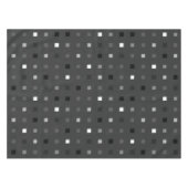 Speelse pixels Controleer het grijze zwarte patroo Tafelkleed (Voorkant (Horizontaal))