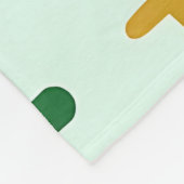 Speelse Plus Tekens Geometrisch Retro Patroon Fleece Deken (Hoek)