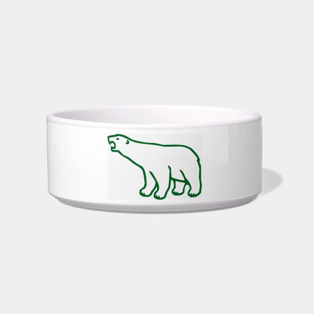Speelse Polar Beer Pet Bowl Voerbakje (Voorkant)