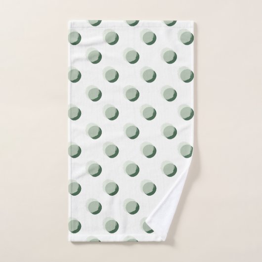 Speelse Polka Dots Groen Bad Handdoek (Handdoek)