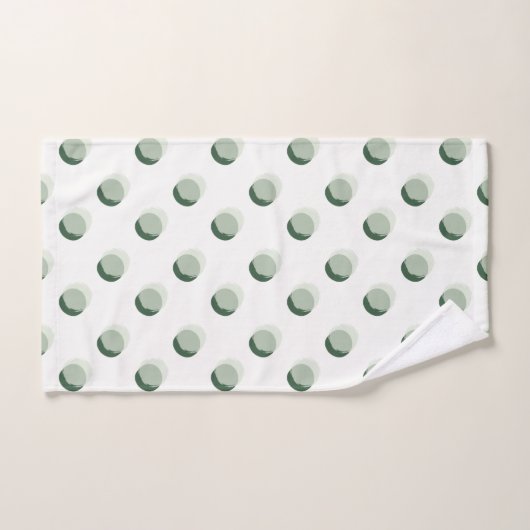 Speelse Polka Dots Groen Bad Handdoek (Handdoek)