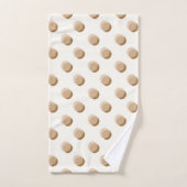 Speelse Polka Dots Warm Neutraal Bad Handdoek (Handdoek)