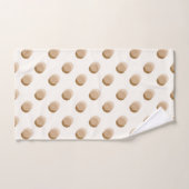 Speelse Polka Dots Warm Neutraal Bad Handdoek (Handdoek)