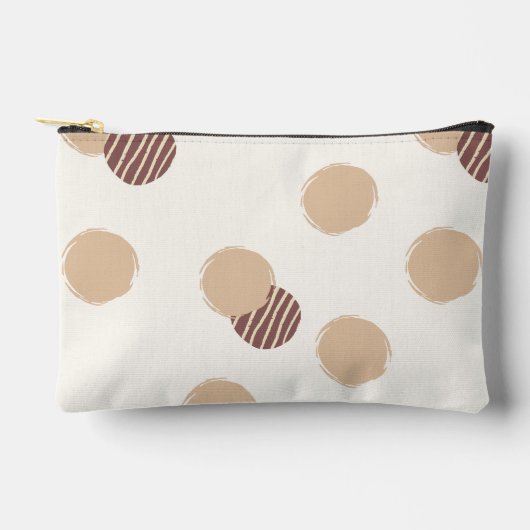 Speelse Polka Dots Warm Neutraal Etui (Voorkant)