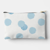 Speelse Polka Dots Zacht blauw Etui (Achterkant)