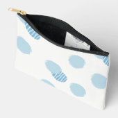 Speelse Polka Dots Zacht blauw Etui (Open)