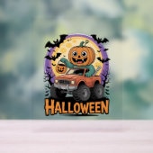 speelse pompoen acryl bord (Neutraal)