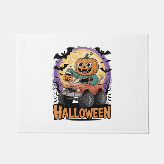 speelse pompoen deurmat (Voorkant)