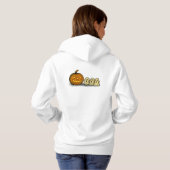 Speelse Pompoen met Drie Griezels Hoodie (Achterkant volledig)
