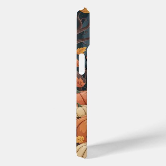 Speelse Pompoen Oogst Maan iPhone / iPad case (Achterkant / Rechts)