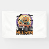 speelse pompoen spandoek (Horizontaal)