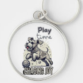 Speelse Pootjes: de vreugdevolle achtervolging van Sleutelhanger (Voorkant)