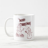 Speelse Prettig Kerstfeest Koffiemok (Links)
