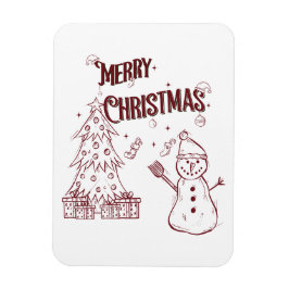 Speelse Prettig Kerstfeest Magneet
