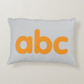 Speelse primaire ABC kussen (Achterkant)