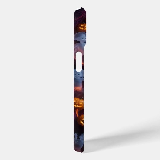 Speelse Pumpkin Ghost Halloween iPhone / iPad case (Achterkant / Rechts)
