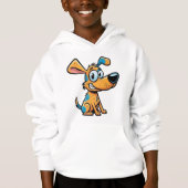 Speelse Pup Kids Pullover Hoodie (Voorkant)