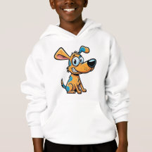 Speelse Pup Kids Pullover Hoodie