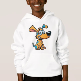 Speelse Pup Kids Pullover Hoodie