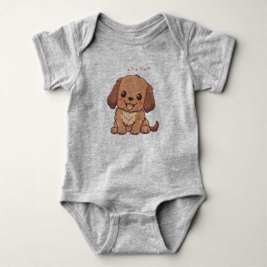 Speelse Puppies Baby Bodysuit (Voorkant)