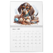 Speelse Puppies twaalf maanden Kalender (Mar 2027)