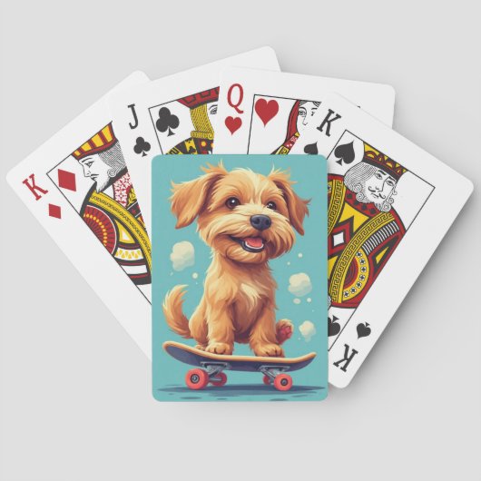 Speelse Puppy Klassieke Speelkaarten (Achterkant)