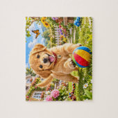 Speelse Puppy Legpuzzel (Verticaal)