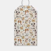 Speelse Puppyparel Cadeaulabel (Voorkant)