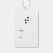 Speelse Puppyparel Cadeaulabel (Achterkant)