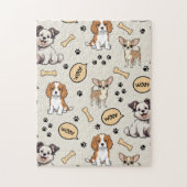 Speelse Puppyparel Legpuzzel (Verticaal)