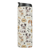 Speelse Puppyparel Thermosbeker (Geroteerd rechts)