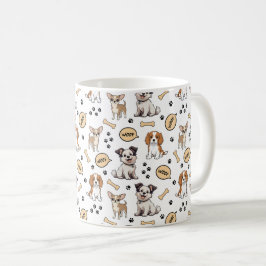 Speelse Puppytentoonstelling Koffiemok