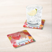 Speelse Puzzel Ballon 4e Verjaardagsfeestje Vierka Kartonnen Onderzetters (Insitu)