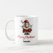 Speelse Quirky Kerstman Grappige Koffiemok (Links)